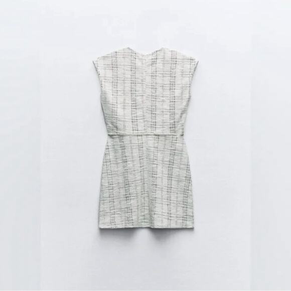 ZARA TEXTURED JACQUARD DRESS - Picture 6 of 6